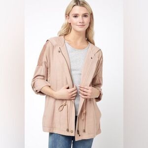Heartloom Easton Hooded Jacket in Nude S